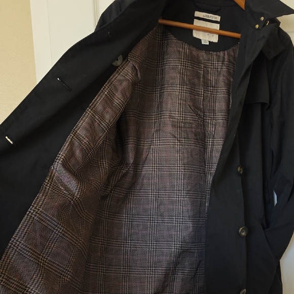 Double Breast Water Resistant Trench Coat - Picture 3 of 10